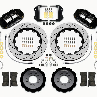 Wilwood Narrow Superlite 6R Front Hat Kit 14.00in Drilled 2013-Up Ford Focus ST w/ Lines