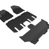 3D MAXpider 2017-2020 Chrysler Pacifica/Voyager Kagu 1st/2nd/3rd Row Floormat - Black