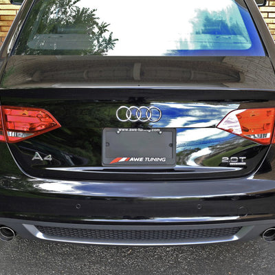 AWE Tuning Audi B8 A4 Touring Edition Exhaust - Dual Outlet Polished Silver Tips