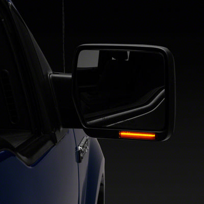 Raxiom 04-14 Ford F-150 Axial Series Side Mirror LED Turn Signal Lights- Smoked