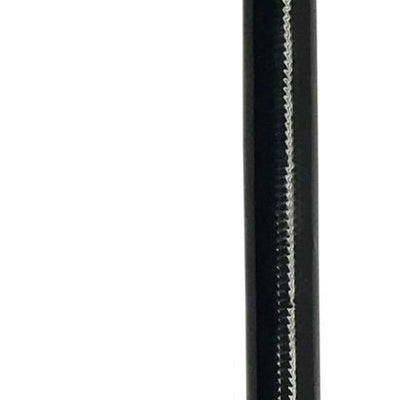 Fragola -10AN Ext Black PTFE Hose Assembly Straight x 90 Degree 12in