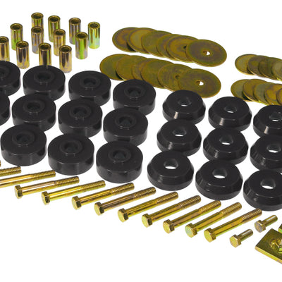 Prothane Chevy Conv Impala / Belair Body Mount Kit - Black