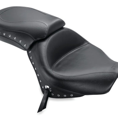 Mustang 04-21 Honda VT750 Aero Wide Touring 2PC Seat w/Studs - Black