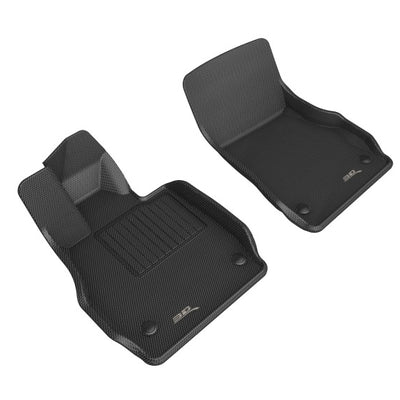 3D Maxpider 20-22 Chevrolet Corvette C8 20-22 Kagu Floor Mats - Black R1