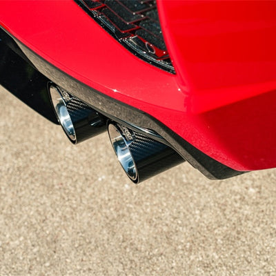 Corsa 2020-25 Chevrolet Corvette C8 RWD 4.5in Carbon Fiber Polished Tip Kit (For Corsa Exhaust Only)