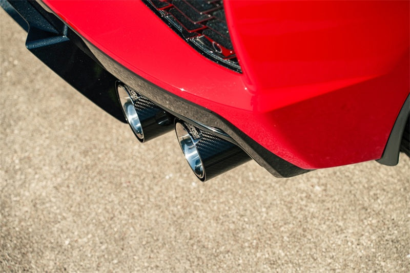 Corsa 20-25 Chevrolet Corvette C8 RWD 3in Xtreme Cat-Back Exhaust w/4.5in Carbon Fiber Polished Tips