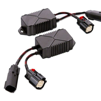 Raxiom 18-23 Jeep Wrangler JL Axial Series 9-In LED Headlights- Blk Housing (Clear Lens)