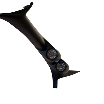 Autometer 99-07 Ford Powerstroke/SD Black Dual A-Pillar Gauge Kit