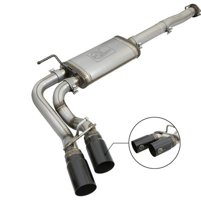 aFe Power Rebel Series 3in 409SS Cat-Back Exhaust w/ Black Tips 05-15 Toyota Tacoma V6-4.0L