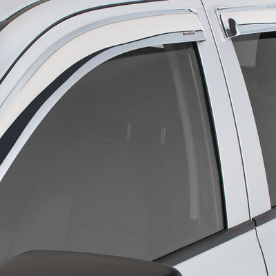 Stampede 2015-2019 Chevy Colorado Crew Cab Pickup Tape-Onz Sidewind Deflector 4pc - Chrome