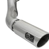 aFe LARGE BORE HD 5in 409-SS DPF-Back Exhaust w/Polished Tip 2017 Ford Diesel Trucks V8 6.7L (td)