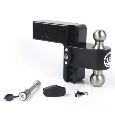 Weigh Safe 180 Hitch 6in Drop Hitch & 3in Shank (10K/21K GTWR) w/WS05 - Black Cerakote