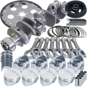 Eagle Chevrolet 350 Balanced 1Pc Rear Seal Rotating Assembly Kit .030 Bore Dome 168 Tooth Flex Plate