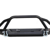 Fishbone Offroad Cherokee XJ Front Winch Bumper W/Grille Guard Bullhead Steel - Blk Txtrd Pwdrcoat