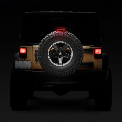 Raxiom 07-18 Jeep Wrangler JK Axial Series Hyper Flash LED Third Brake Light- Smoked