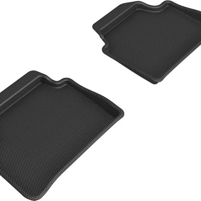 3D Maxpider 12-19 BMW 1 Series Kagu  Rear Floor Mat- Black