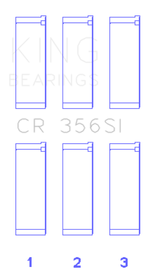 King Engine Bearings Smart M 132.910/930 Connecting Rod Bearing Set