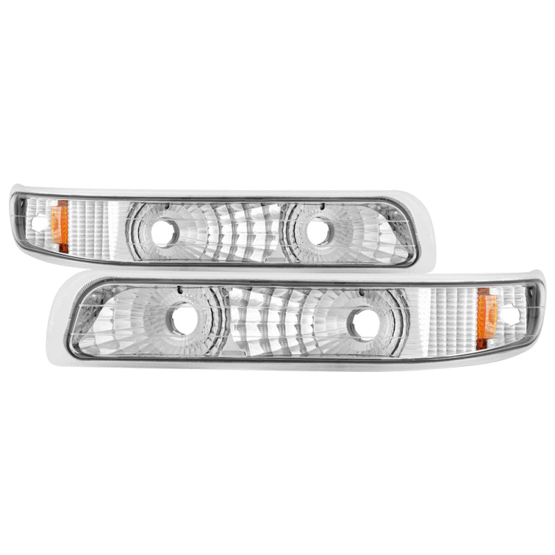 xTune Chevy Silverado 99-02 / Chevy Suburban/Tahoe 00-06 Amber Bumper Lights Euro CBL-JH-CS99-AM-E