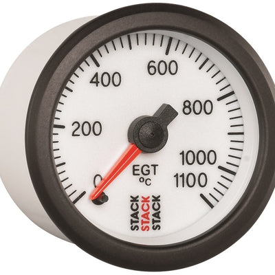 Autometer Stack 52mm 0-1100 Deg C Pro Stepper Motor Exhaust Gas Temp Gauge - White