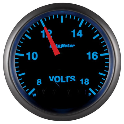 Autometer Elite 52.4mm Peak & Warn w/ Electronic Control 8-18 Volt Voltmeter
