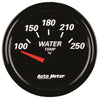 Autometer Designer Black II 52mm 250 Deg F Water Temp Gauge