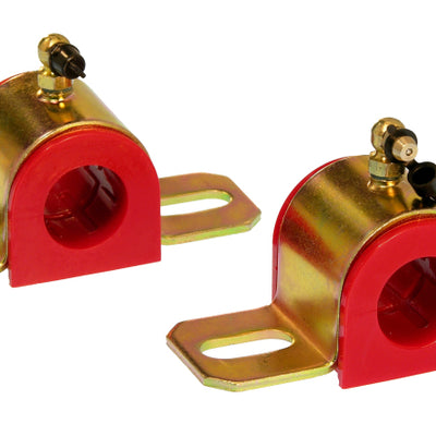 Prothane Universal 90 Deg Greasable Sway Bar Bushings - 25MM - Type B Bracket - Red