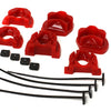 Energy Suspension 92-00 Honda Civic (Except 99-00 Si) / 93-97 Del Sol Red Motor Mount Inserts (Manua