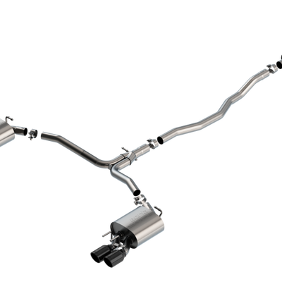 Borla 18-20 Toyota Camry XSE 3.5in Tip Dual Split Rear Exit Cat Back S-Type Exhaust Black Chrome