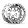 Weld Alpha-1 15x12 / 5x4.5 BP / 5in BS Polished Wheel - Polished Double Beadlock MT