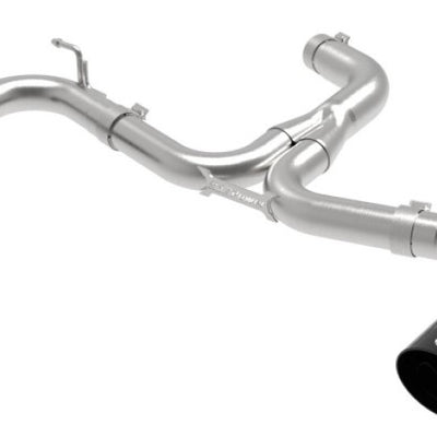 aFe 18-20 VW GTI (MK7.5) 2.0L MACH Force-Xp 3in to 2.5in 304 SS Axle-Back Exhaust System-Black Tips