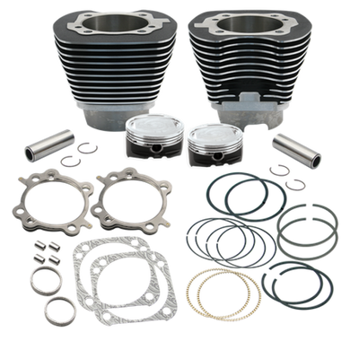 S&S Cycle 99-06 BT 4 1/8in Low Compression Bore Cylinder & Pistons Kit For 124in Hot Set Up Kit