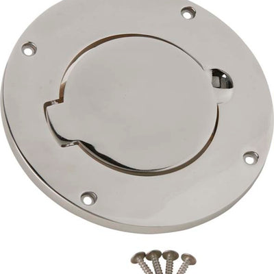 Kentrol 97-06 Jeep Wrangler TJ Billet Style Gas Hatch - Polished Silver