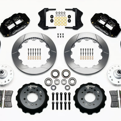 Wilwood Narrow Superlite 6R Front Hub Kit 12.88in 1965-1969 Mustang Drum Spindle