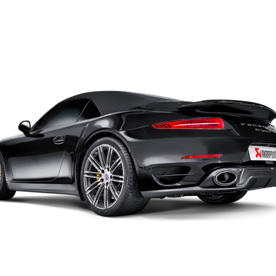 Akrapovic 14-15 Porsche 911 Turbo/Turbo S (991) Slip-On Line (Titanium) w/ Carbon Titanium Tips