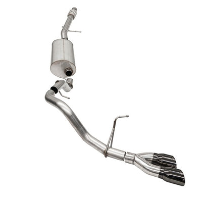 Corsa 2021-25 Chevrolet Suburban 5.3L 4WD Single Side 3in Sport Cat-Back 4in DW Round Black PVD Tip