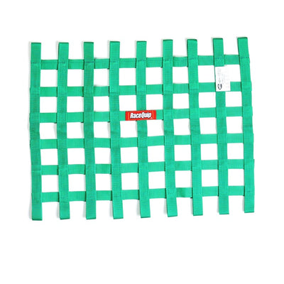 RaceQuip Green SFI Ribbon Window Net