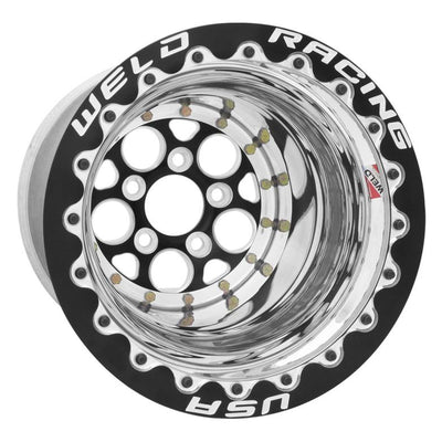 Weld Magnum 2.0 15x10 / 5x4.75 BP / 6in. BS Black Wheel - Double-Beadlock MT