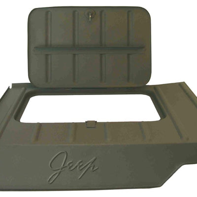Omix Tool Compartment with Script 46-75 Willys & Models