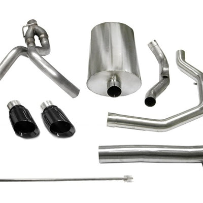 Corsa 2005-2006 Chevrolet SSR 5.3L V8 3in Cat-Back Dual Rear w Single 4in Black Pro-Series Tips