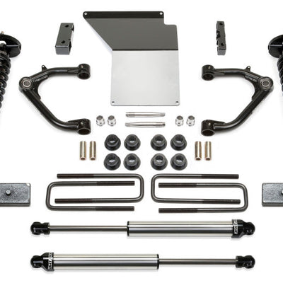 Fabtech 14-18 GM K1500 w/OE Alum. UCA 4in Uniball UCA System w/DL 2.5 Coilovers & Rear DL Shocks