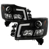 Spyder 04-15 Nissan Titan High-Power LED Module Equipped Headlights - Black (PRO-YD-NTI04PL-BK)