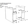 BAK Qty 2 LH/RH BAKBox2 Large Mounting Brackets - Qty 8 Nuts / 8 Screws