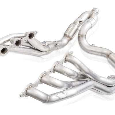 Stainless Works 2019+ Chevrolet Silverado 5.3L Catted Headers 1-7/8in Primaries 3in Leads Y-Pipe