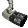 aFe Victory Series 4in 409-SS DPF-Back Exhaust w/ Dual Black Tips 2017 GM Duramax V8-6.6L(td) L5P