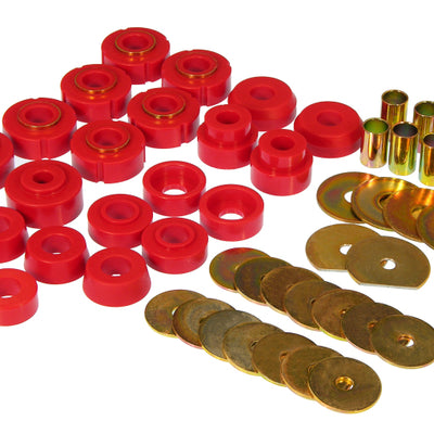 Prothane 65-70 GM Various 2dr Hardtop Body Mount - Red