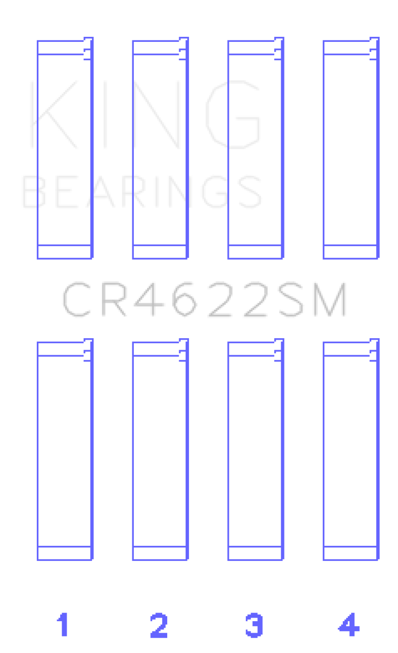 King Engine Bearings Subaru FB20 Connecting Rod Bearing Set