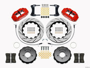 Wilwood Narrow Superlite 6R Front Hat Kit 14.00in Drill Red 2005-Up Mazda Miata w/ Lines
