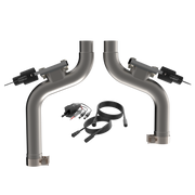 2015-2017 Ford Mustang GT QTP Aggressor Cutout Pipes