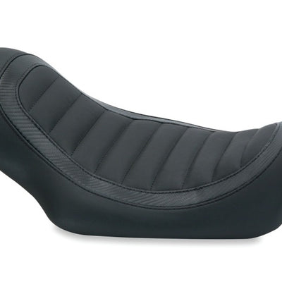 Mustang 06-17 Harley Dyna Jody Perewitz Design Solo Seat - Black