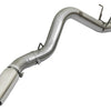 aFe LARGE BORE HD 5in 409-SS DPF-Back Exhaust w/Polished Tip 2017 GM Duramax V8-6.6L (td) L5P